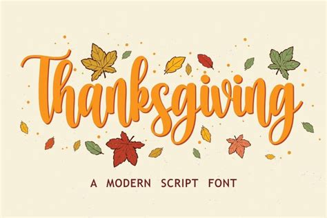 Thanksgiving Font - Dafont Free