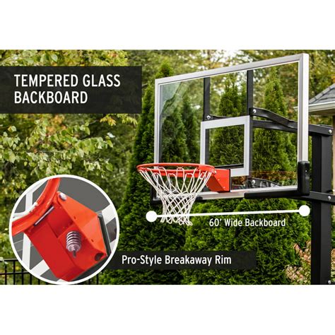 Silverback Sbx 54 In Ground Height Adjustable Basketball 53 Off