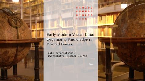 Early Modern Visual Data Organizing Knowledge In Printed Books Youtube