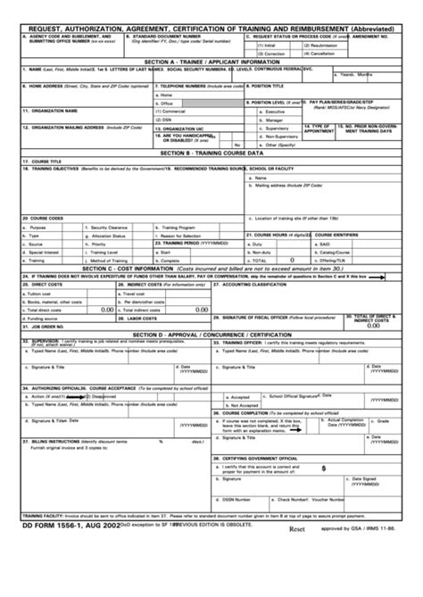 Fillable Dd Form Request Authorization Agreement