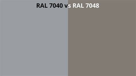 RAL 7040 Vs 7048 RAL Colour Chart UK