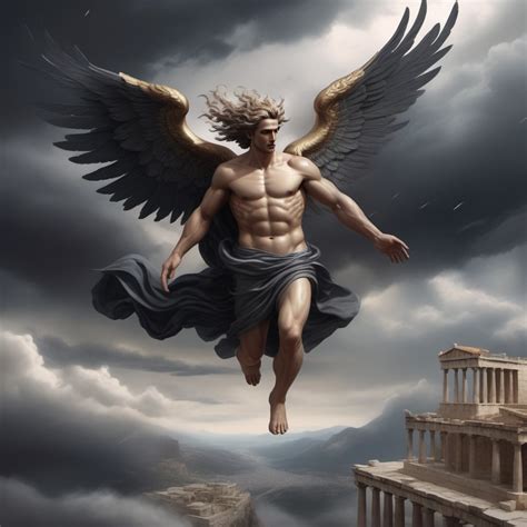 Zephyrus God Of The Wind In Ancient Greek City Stable Diffusion Online