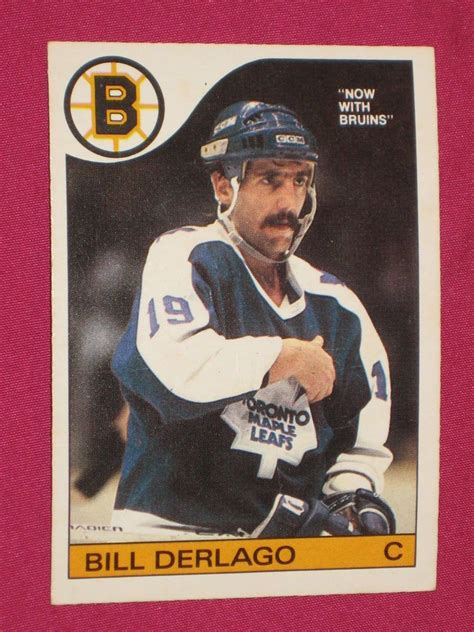 1985 86 71 Bill Derlago O Pee Chee Opc Toronto Leafs Boston Bruins