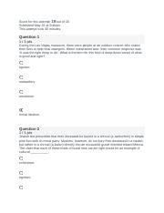 PHI 208 WEEK 1 QUIZ PART 2 Docx Score For This Attempt 19 Out Of 20