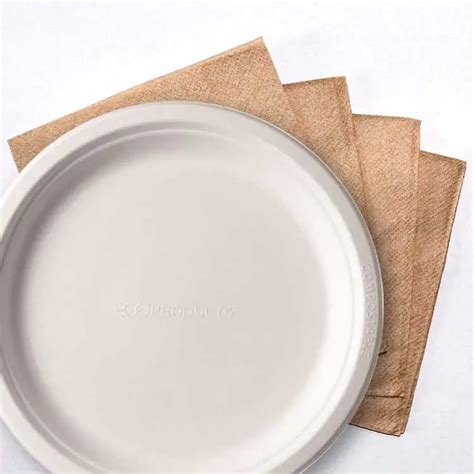 Disposable Plates And Serviettes White Henry Catering