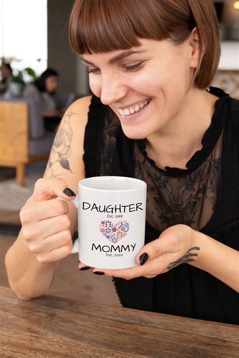 Daughter To Mommy Personalized Coffee Mug Fist Time Mom T Etsy