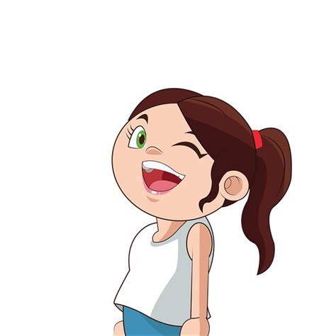 Download Girl Wink Girl Cute Royalty Free Stock Illustration Image