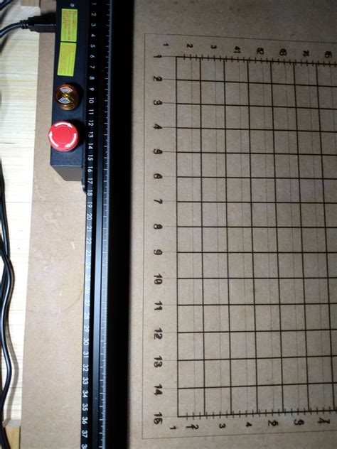 Waste Board Grid Pattern Engraving Is Non Linear Using Ortur Laser