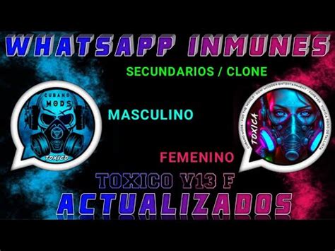 Nuevo Whatsapp Inmune Actualizado Mods Secundarios Toxicos V F