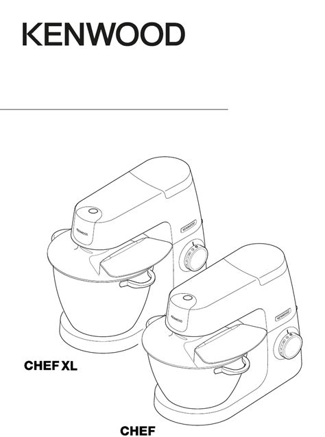 Manual Kenwood KVL6100T Chef XL Stand Mixer