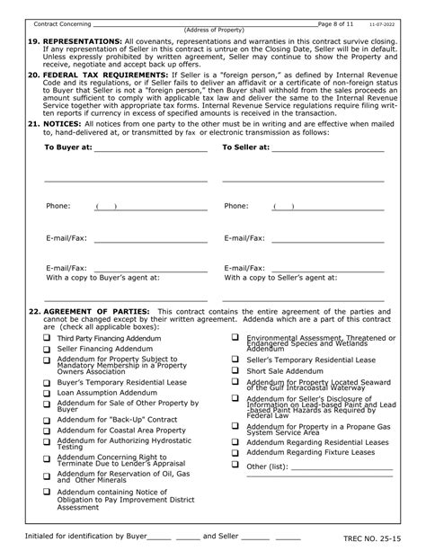 Trec Form 25 15 Fill Out Sign Online And Download Fillable Pdf Texas Templateroller