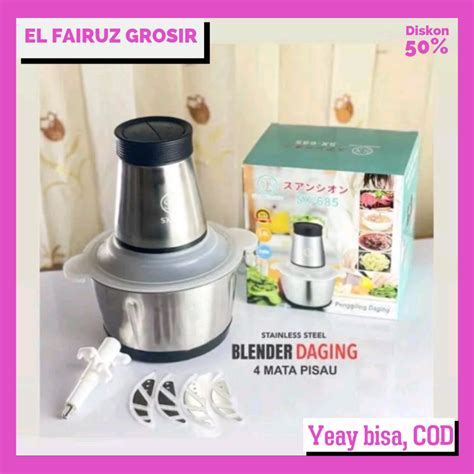 Jual Chopper Blender Daging Penggiling Meat Blender Elektrik Stainless