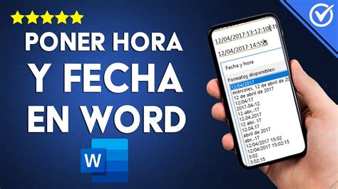 C Mo Se Pone Fecha Y Hora En Un Documento De Word F Cilmente Hazlo