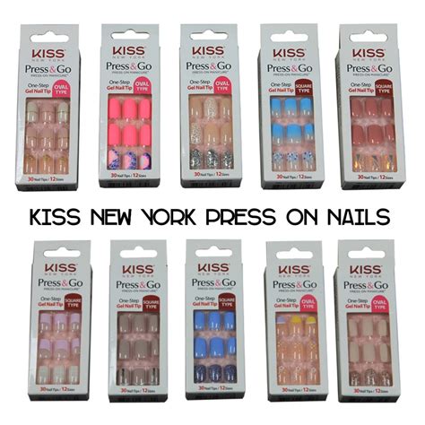 Kiss New York Press And Go Press On Nails Bestseller Designs Beauty