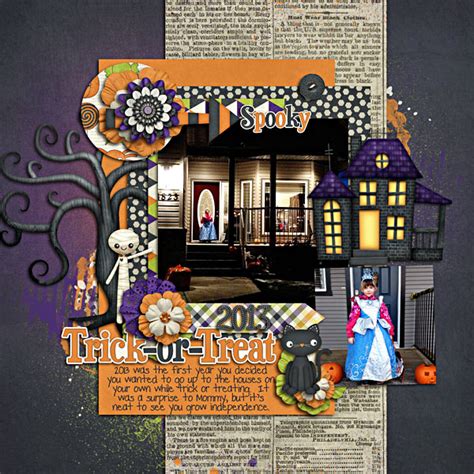 Digital Scrapbook Kit October 31st Kristin Aagard