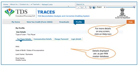 Update Traces Profile Information Of Taxpayer Account Learn By Quicko