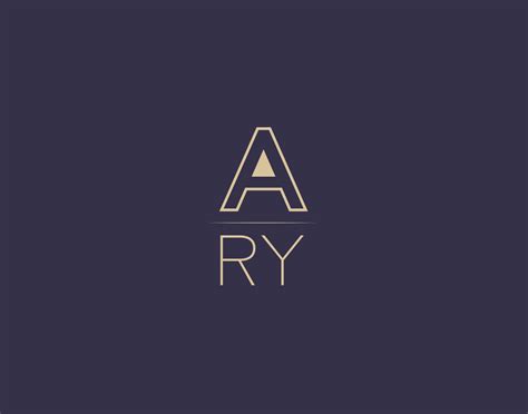 Ary Letter Logo Design Modern Minimalist Vector Images 19585907 Vector