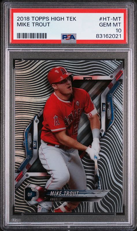 Topps High Tek Mike Trout Htmt Psa Myslabs