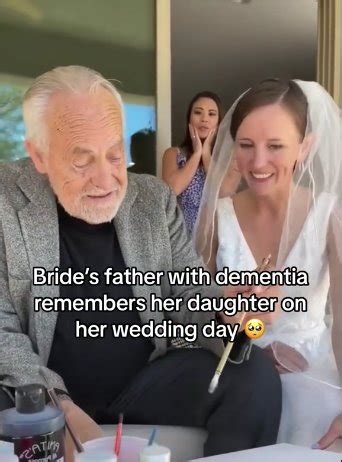 Conmovedor Padre Con Alzheimer Reconoci A Su Hija El D A De Su Boda