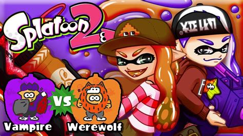 Splatoon 2 TATTOOS PIERCINGS Splatfest Vampire Vs Werewolf W