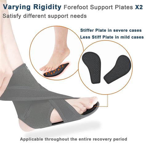 Jomeca Upgraded Drop Foot Brace With Dual Support Plates Adjustable