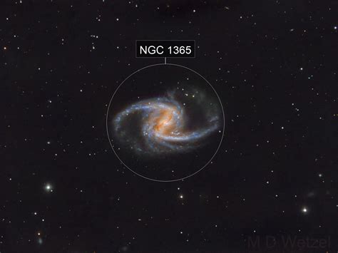 NGC 1365 The Great Barred Spiral Galaxy In Fornax Mark Wetzel AstroBin