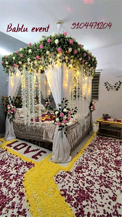 bablu event  wedding night room decorations night wedding