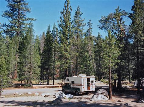 Campsite Close To Donner Lake Donner Memorial State Park California