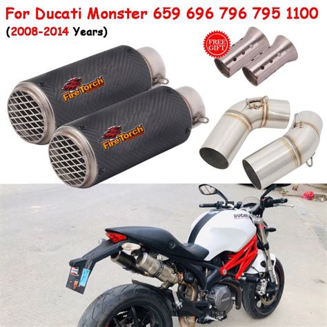 Motorcycle Exhaust Escape Modify Link Pipe Mm Moto Muffler Db Killer