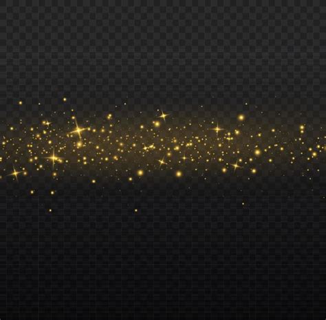 Vector Sparkles Gold Dust Yellow Sparks Shine Light Effect 13316778