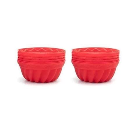 Jogo Forma Silicone Mini Para Pudim Bolo Torta Cupcake Madeiramadeira