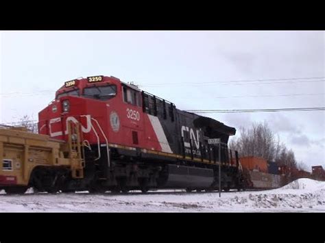 Huge CN Stack Train 121 W Nice Lashup At Berry Mills NB YouTube