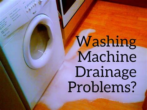 Washing Machine Drainage Options