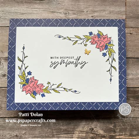 Simple Sympathy Card Using Decorative Borders P S Paper Crafts