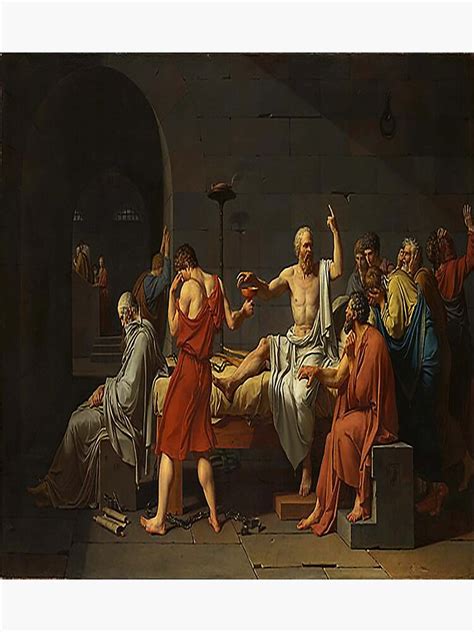 Jacques Louis David The Death Of Socrates 1787 Sticker For Sale By