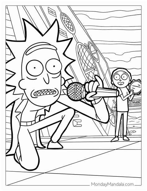 20 Rick And Morty Coloring Pages Free Pdf Printables