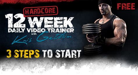 12 Week Hardcore Daily Trainer With Kris Gethin Workout Apps Online Personal Trainer Fun