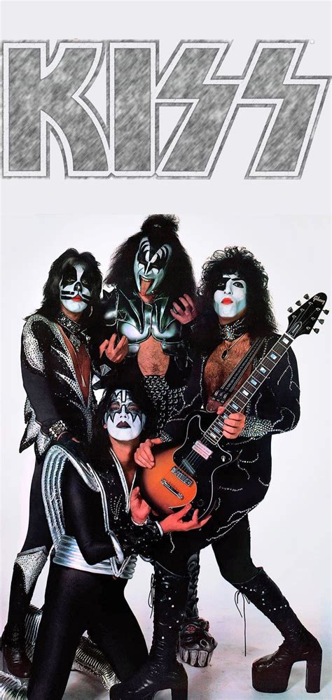 Kiss Phone Wallpaper Kiss 1976 Pencil Logo Kiss Concert Kiss Band