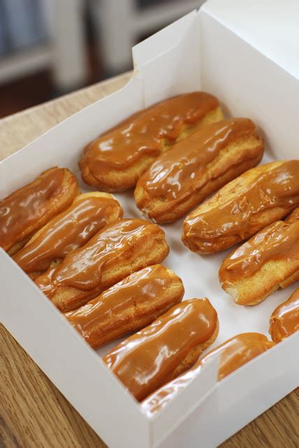 Salted Caramel Eclairs Afternoon Crumbs