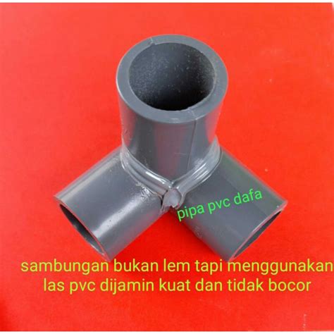 Jual Tee 3 Way 12 Dan 34 Konektor Pipa 3 Arah Sambungan Pipa Pvc