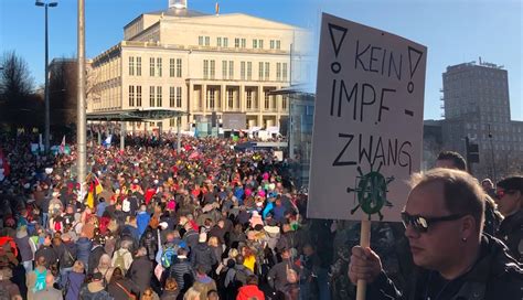 Breites Spektrum bei Demo in Leipzig Von bürgerliche Mitte bis