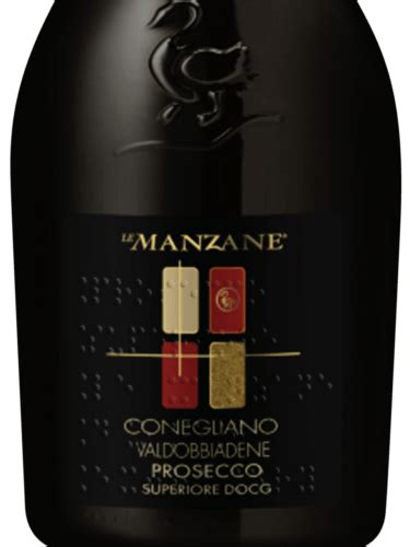 N V Le Manzane Conegliano Valdobbiadene Prosecco Superiore Extra Dry