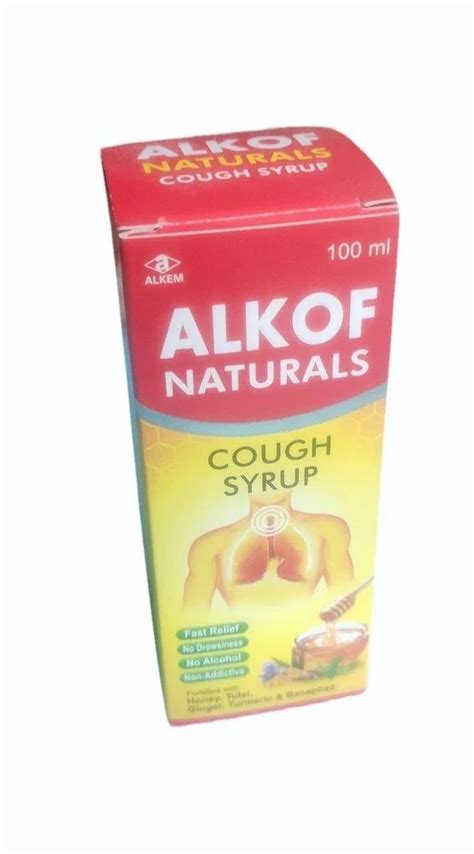 Alkof Cough Syrup Packaging Size Ml At Rs Bottle In Ahmedabad