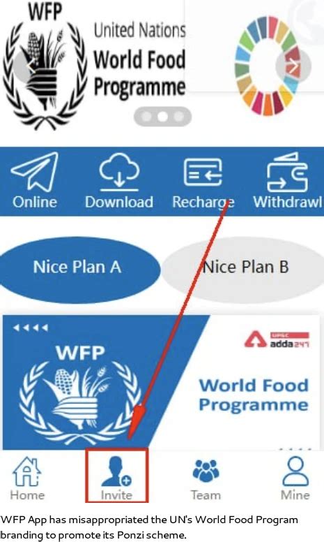 Wfp App Review Un World Food Program Themed Ponzi