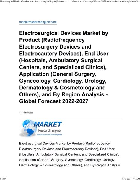 Ppt Electrosurgical Devices Market Powerpoint Presentation Free