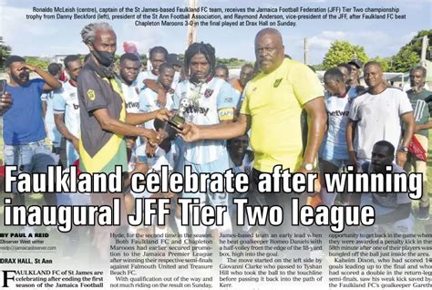 Faulkland Celebrate After Winning Inaugural Jff Tier Two League