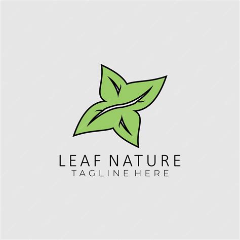 Premium Vector Green Leaf Ecology Nature Vector Icon