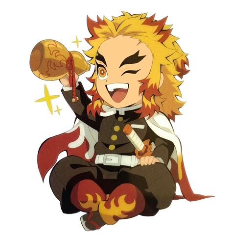 Tuyệt đẹp Rengoku Cute Chibi Trong Bộ Sưu Tập Fan Art