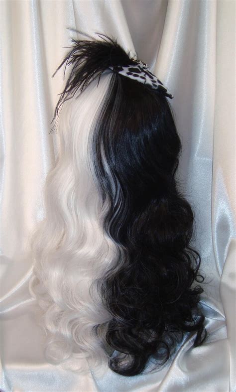 Cruella Deville Wig and Hat Set Cruella Deville Fascinator | Etsy