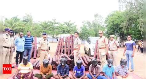 Andhra Pradesh Chittoor Police Arrests Smugglers Seize Rs Crore